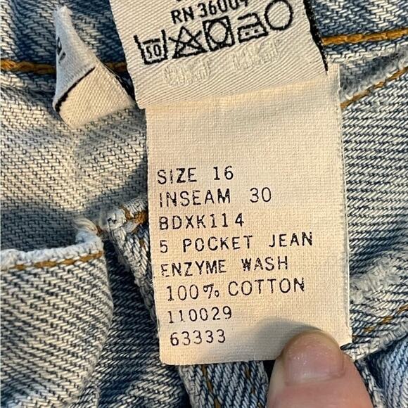 Vintage Calvin Klein 90s Light Wash Denim Jeans Women’s Size 10 - Picture 8 of 8